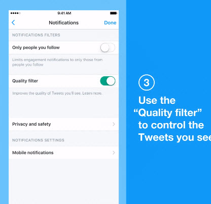 В Twitter появился «фильтр качества»