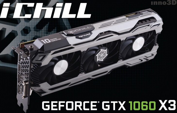 Карты Inno3D GeForce GTX 1060 отличаются не только кулерами и частотами, но и печатными платами