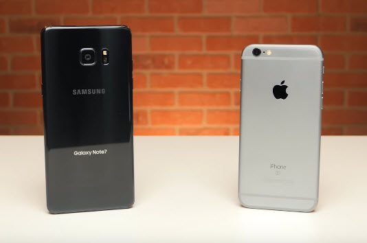 Смартфон iPhone 6s оказался значительно быстрее Samsung Galaxy Note7 в реальных сценариях использования