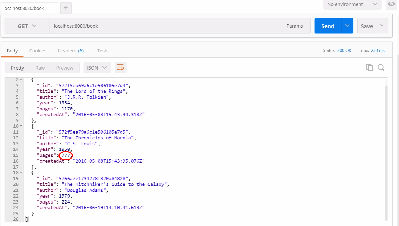 Тестирование RESTful API на NodeJS с Mocha и Chai - 8