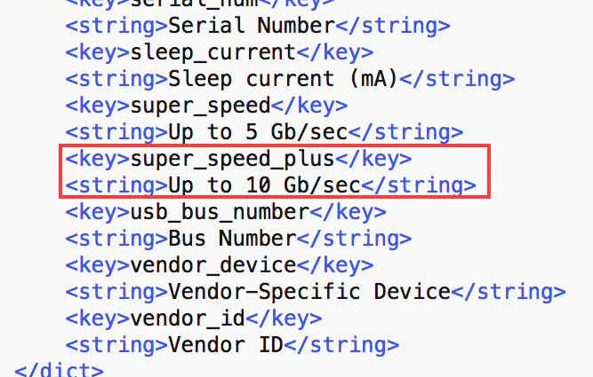 Исходный код macOS Sierra указывает на наличие портов USB 3.1 Gen 2 в новых компьютерах Mac