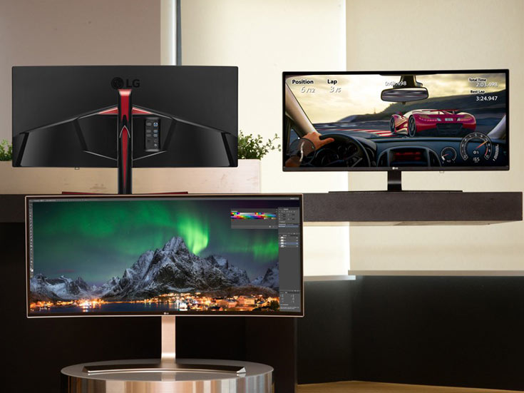 Модель UltraWide 38UC99 с 38-дюймовым экраном является самой большой в своей категории, а модель Curved UltraWide 34UC79G поддерживает частоту обновления 144 Гц