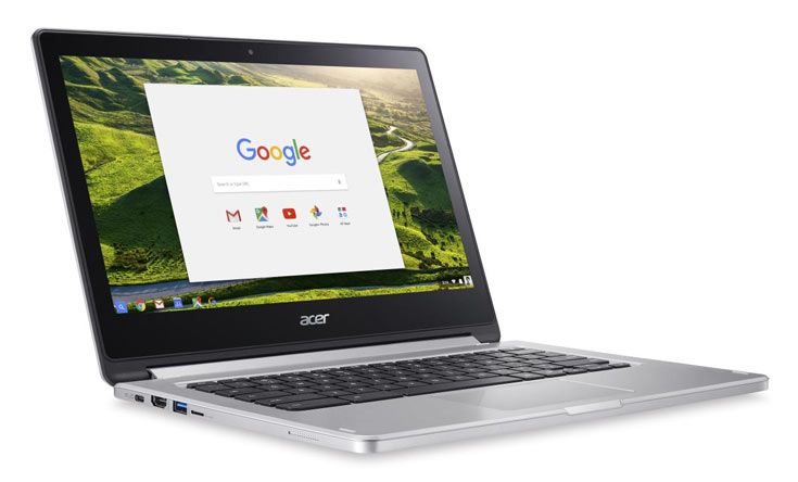 Трансформируемый хромбук Acer Chromebook R 13 работает автономно до 12 часов