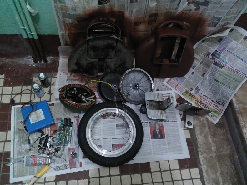 разбираем моноколесо - 1 разбираем моноколесо - 1