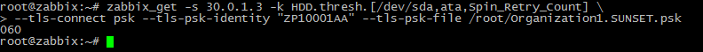 Zabbix 3.0.4: Агент Windows с TLS, LLD дисков, простой пример S.M.A.R.T. и только командная строка - 21