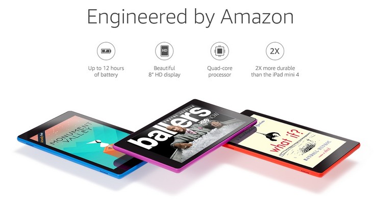 Планшет Amazon Fire HD 8 оценивается всего в 90 долларов