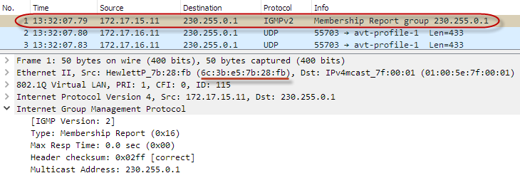 Оптимизация передачи multicast-трафика в локальной сети с помощью IGMP snooping - 13