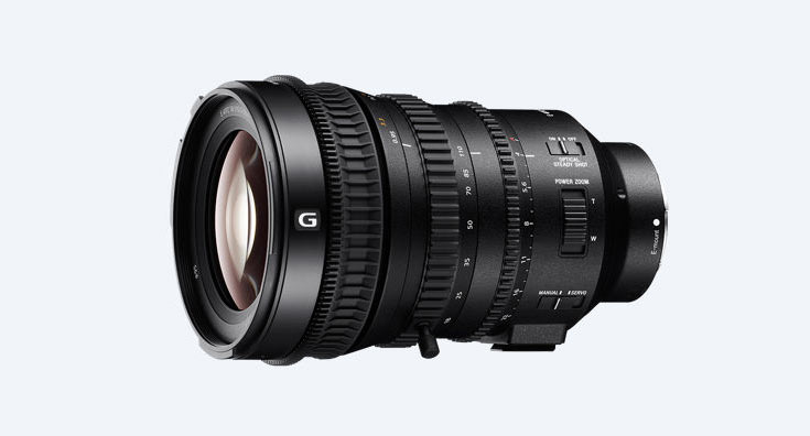 Объектив Sony E PZ 18-110mm F4 G OSS для видеосъемки имеет моторизованный трансфокатор