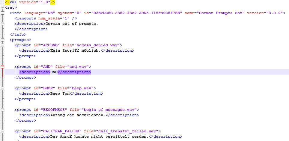 Создаем локализованное системное голосовое меню в 3CX - 5 Translate Description of Prompts