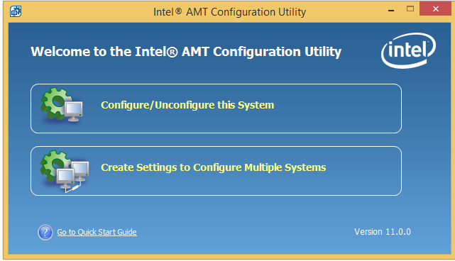 Интеграция настройки Intel AMT в консоль управления - 1