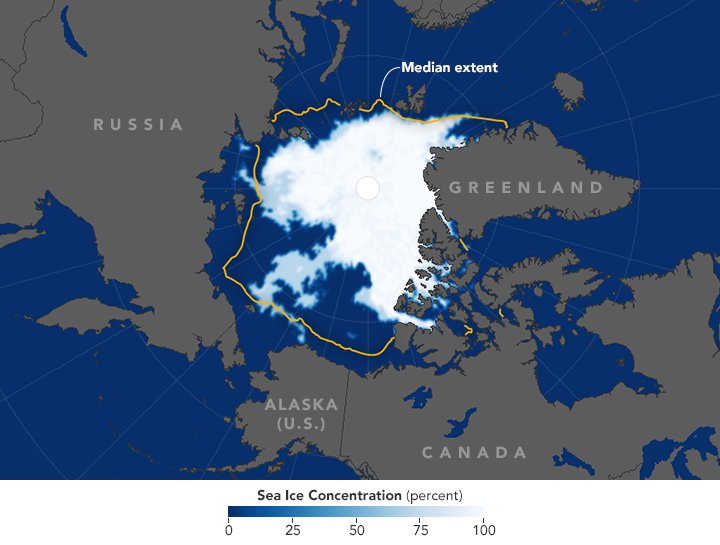 Размеры ледового покрова в Северном Ледовитом океане побили рекордный минимум 2007 года - 1