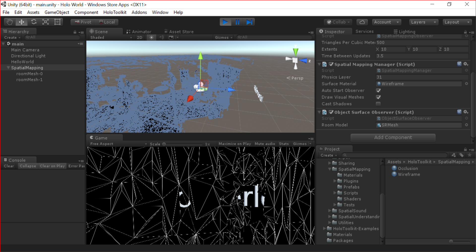 Пишем Hello World для HoloLens - 11 Пишем Hello World для HoloLens - 11