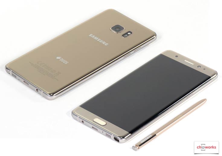 Специалисты Chipworks обнаружили в смартфоне Samsung Galaxy Note7 три камеры и аккумулятор вьетнамской сборки