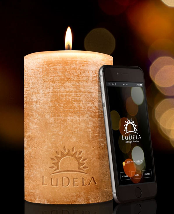 Для управления умной свечой LuDela понадобится смартфон или планшет