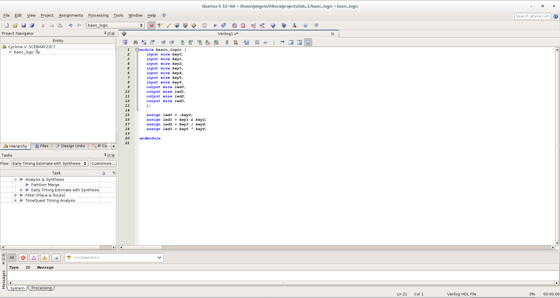 Первый проект на FPGA Altera и подключение USB-Blaster в Linux - 10