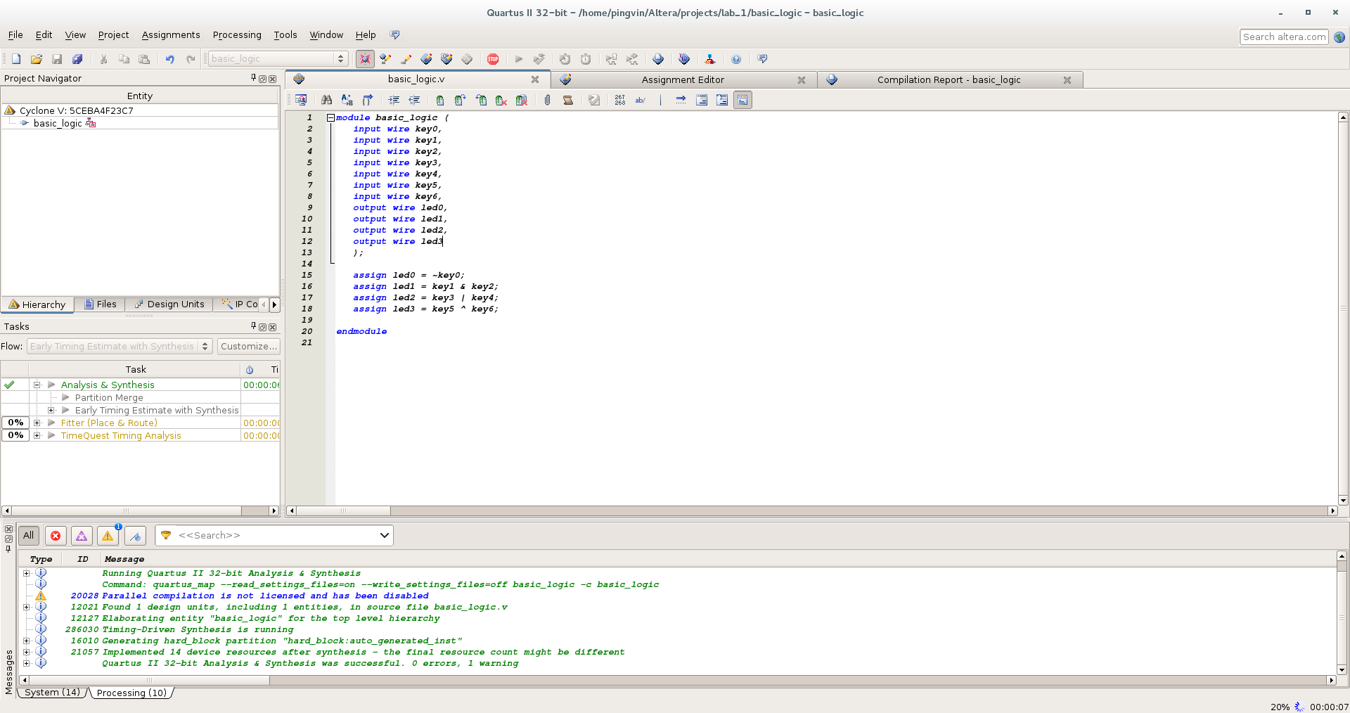 Первый проект на FPGA Altera и подключение USB-Blaster в Linux - 17