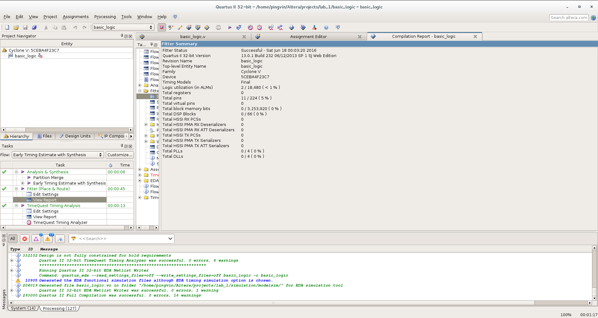 Первый проект на FPGA Altera и подключение USB-Blaster в Linux - 19