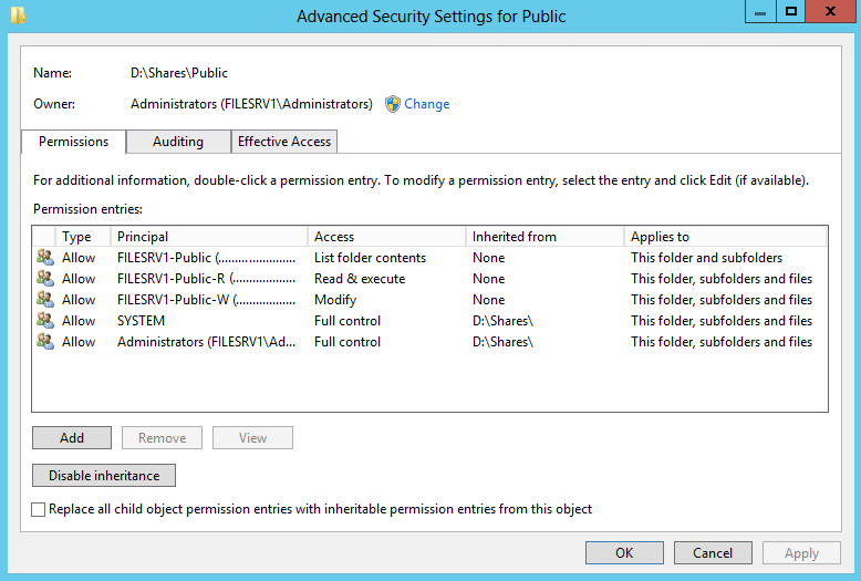Аспирин от настройки прав на файловом сервере - 7 image alt text