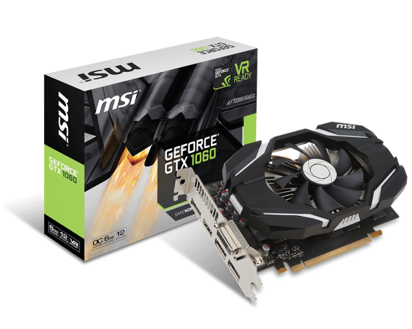MSI представила новые видеокарты GeForce GTX 1060