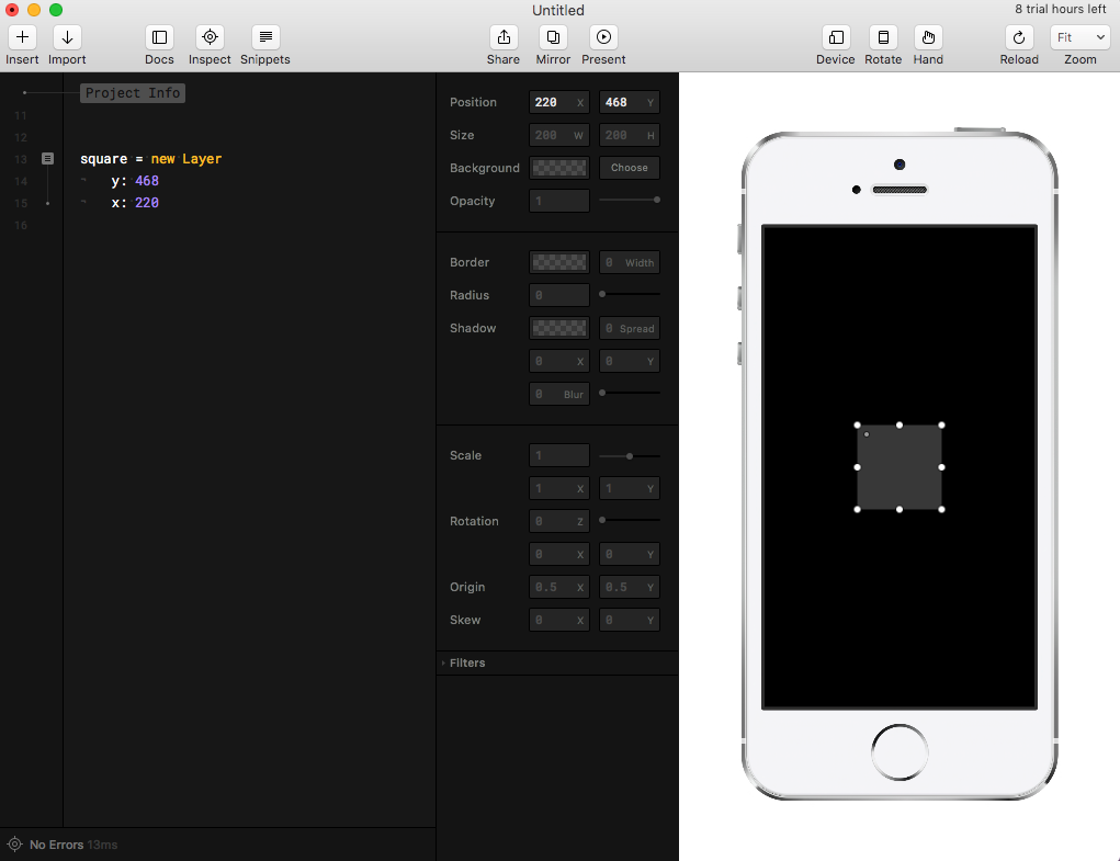 Прототипирование iOS-анимаций с Framer - 9 Прототипирование iOS-анимаций с Framer - 9