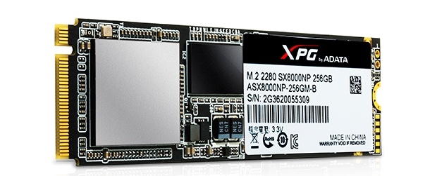 SSD Adata XPG SX8000 имеют интерфейс PCIe