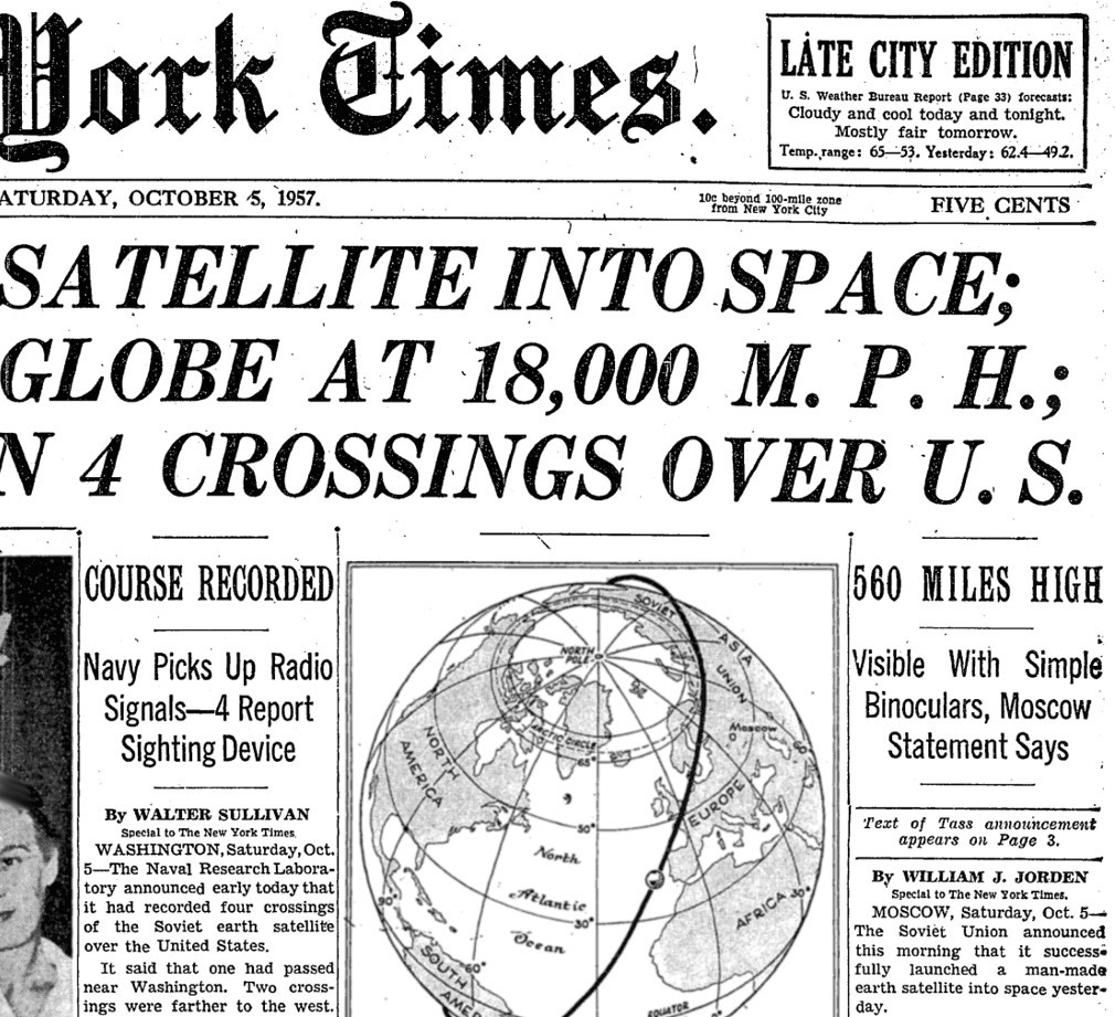 4 октября 1957 года — первый искусственный радиосигнал из космоса - 1