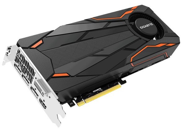 Видеокарта Gigabyte GeForce GTX 1080 Turbo OC 8G оснащается турбиной