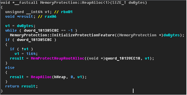 Браузеры и app specific security mitigation. Часть 2. Internet Explorer и Edge - 13 MemGC_HeapAlloc