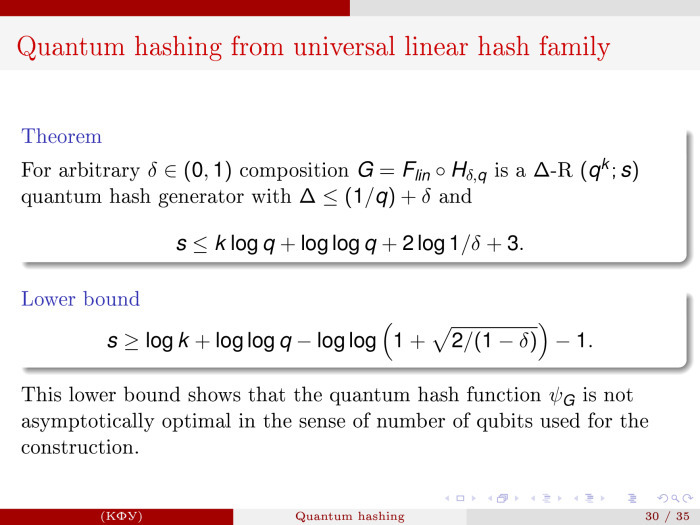 Квантовое хеширование. Лекция в Яндексе - 31 Квантовое хеширование. Лекция в Яндексе - 31