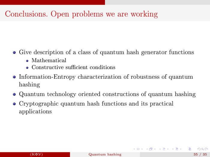 Квантовое хеширование. Лекция в Яндексе - 36 Квантовое хеширование. Лекция в Яндексе - 36