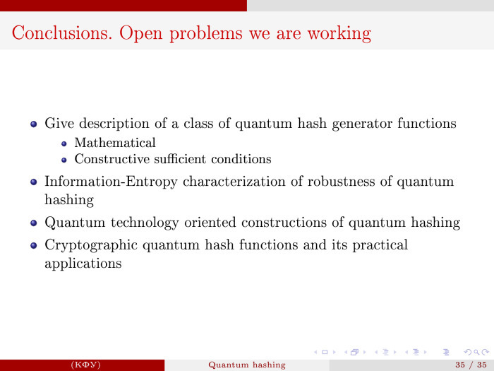 Квантовое хеширование. Лекция в Яндексе - 36