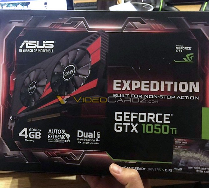 Появились первые фото карт GeForce GTX 1050 Ti в полной сбруе