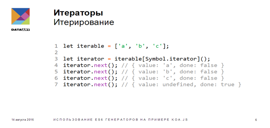 Использование ES6 генераторов на примере koa.js - 3 Использование ES6 генераторов на примере koa.js - 3