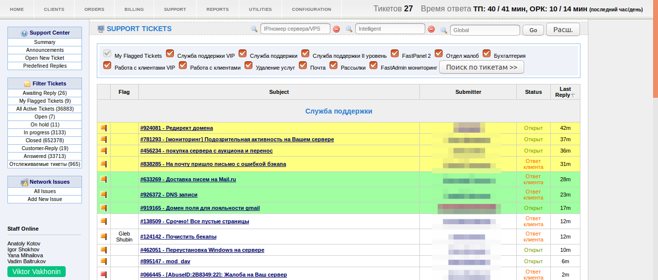 Человек-саппорт, или как работает служба техподдержки хостинг-провайдера FASTVPS - 7