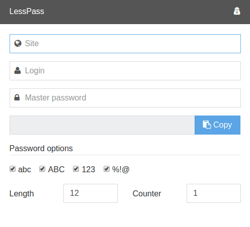 Свободный менеджер паролей LessPass работает на чистой функции - 2