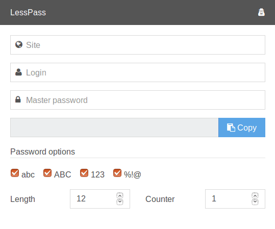 Свободный менеджер паролей LessPass работает на чистой функции - 4