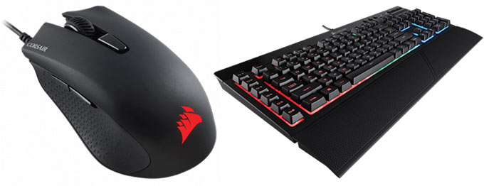 Продажи мыши Corsair Harpoon RGB и клавиатуры Corsair K55 RGB начнутся 11 и 22 ноября соответственно