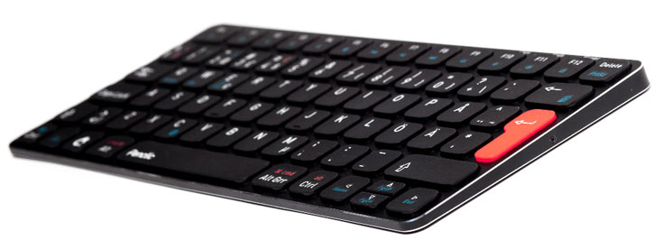 В описании Penclic KB3 производитель отмечает низкий профиль клавиш и тихую работу клавиатуры