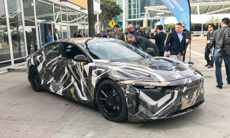 Lucid Motors привезла на Los Angeles Auto Show свой первый электромобиль