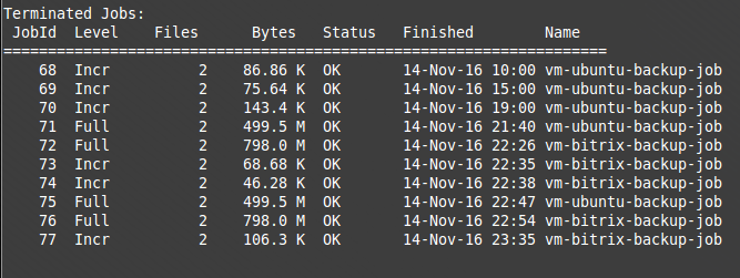 Бэкап VM ESXi средствами Bareos - 7