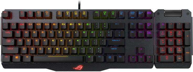 В новых клавиатурах используются переключатели Cherry MX RGB LED