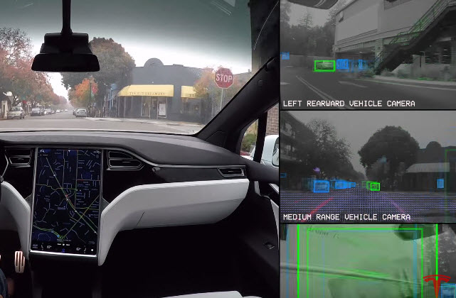 Tesla показала, каким видят мир электромобили компании