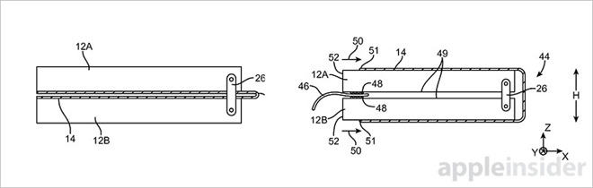 Apple запатентовала смартфон со сгибающимся в обоих направлениях дисплеем