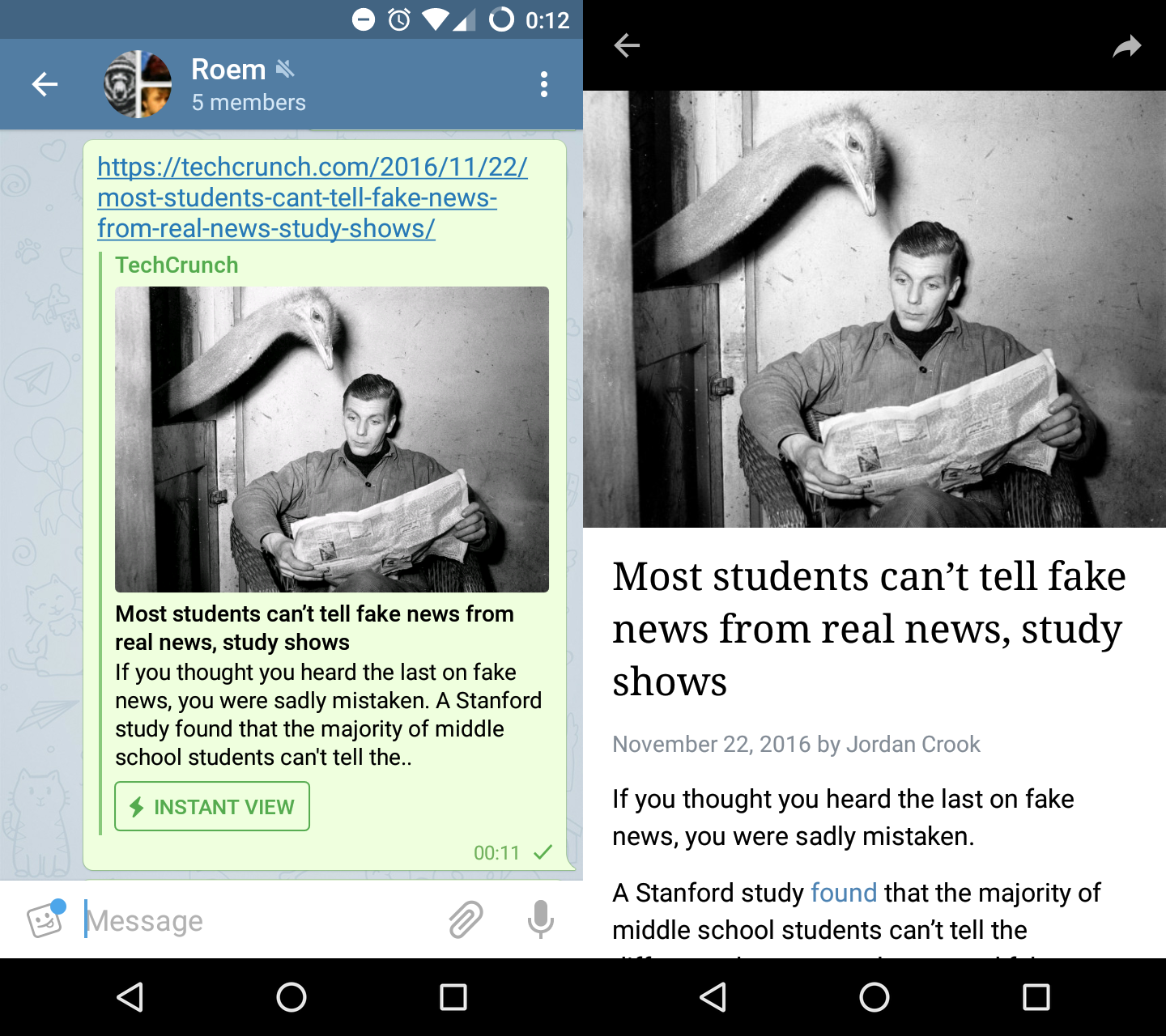 Дуров опять затянул контент СМИ в свой проект — только теперь это Telegram, а не «ВКонтакте» - 2 Screenshot_20161123-001238