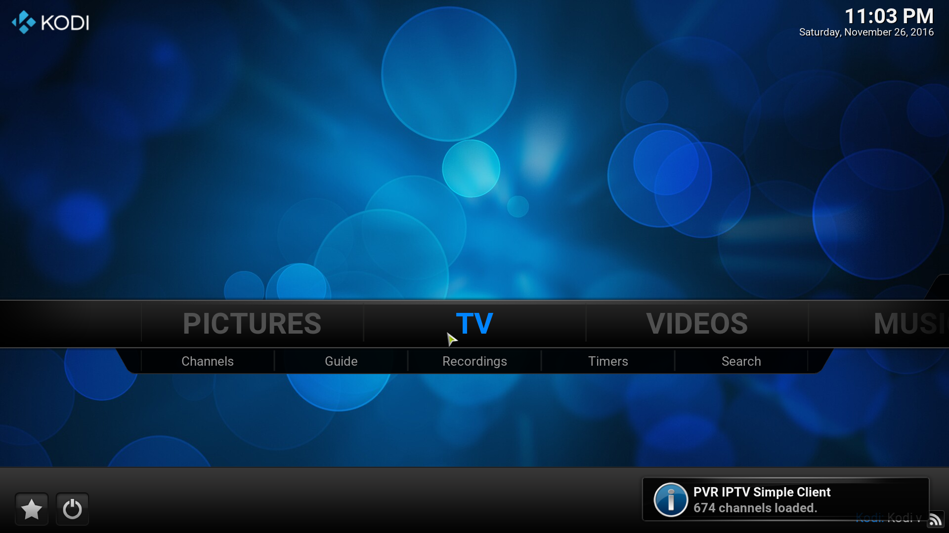 kodi settings live tv playlist screenshot