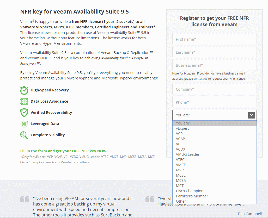 Veeam Availability Suite 9.5 — о новинках в Veeam ONE, а также о бесплатных ключах NFR - 5