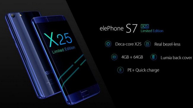 Смартфон Elephone S7 Limited Edition получит SoC Helio X25 