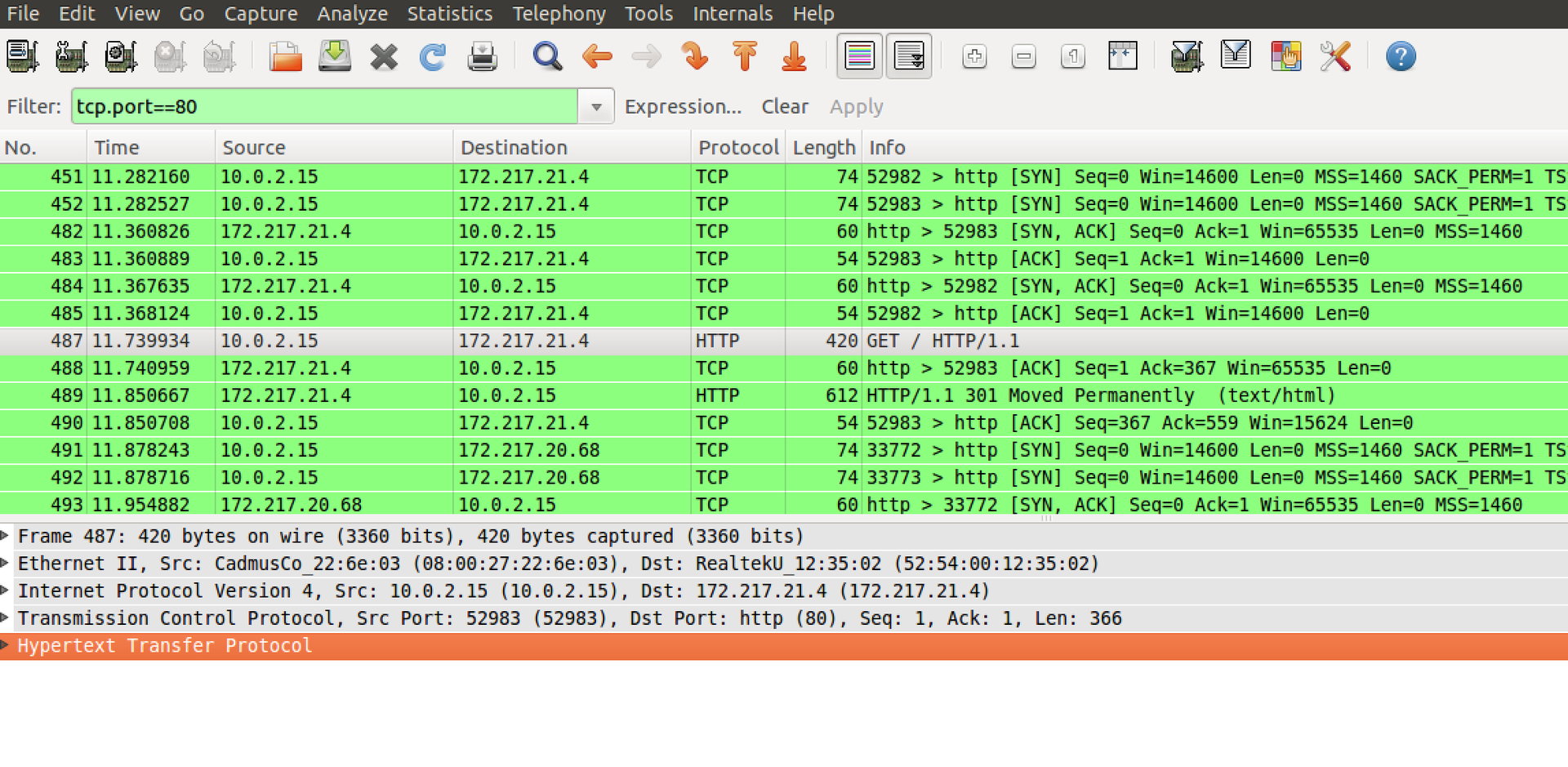 Создание и тестирование Firewall в Linux, Часть 2.1. Введение во вторую часть. Смотрим на сеть и протоколы. Wireshark - 7