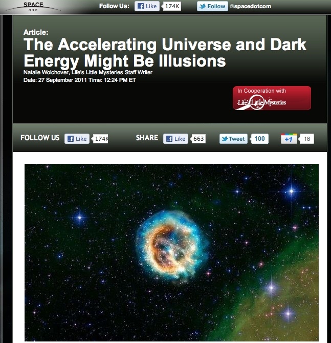 Тёмная энергия и тёмный поток – как всё это объяснить? - 7 Тёмная энергия и тёмный поток – как всё это объяснить? - 7