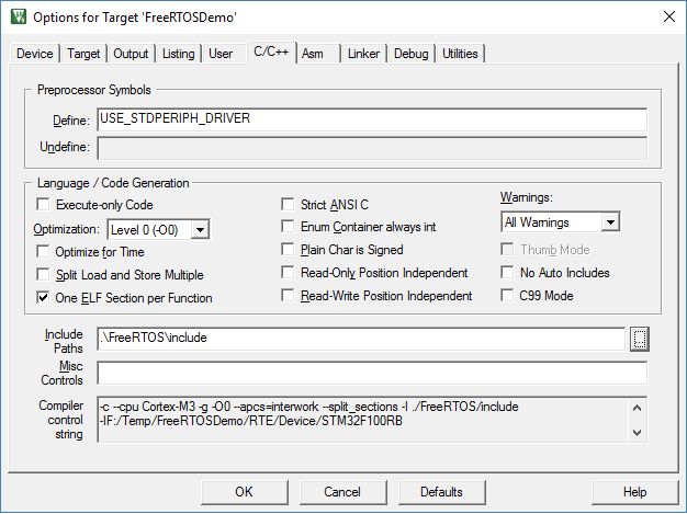 Установка FreeRTOS для Stm32vlDiscovery - 13